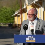 Reger Links Tourism, Education in Campaign Stop in Marlinton
