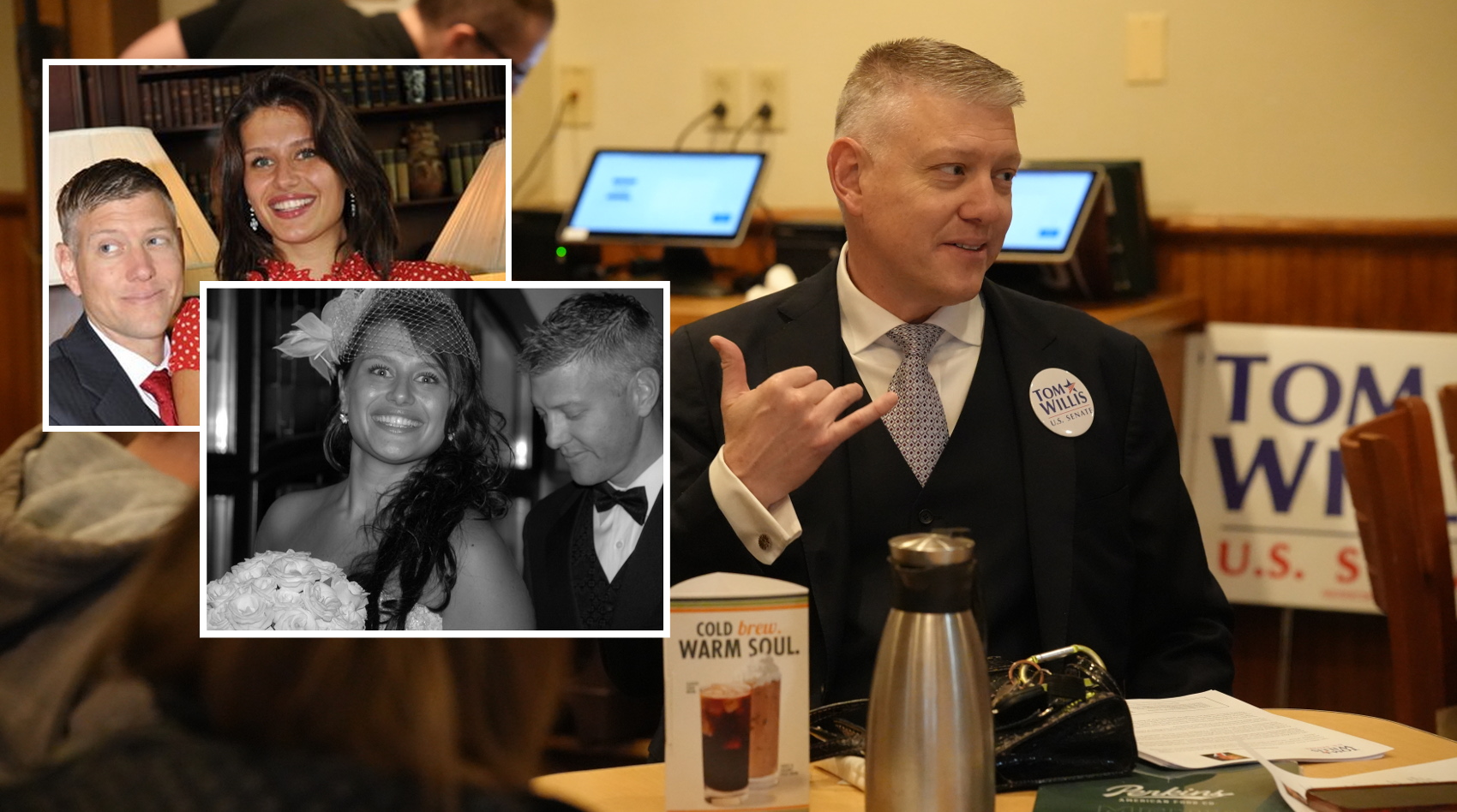 Tom Willis Recounts Meeting Wife, Former Miss Macedonia, at Wheeling Campaign Stop